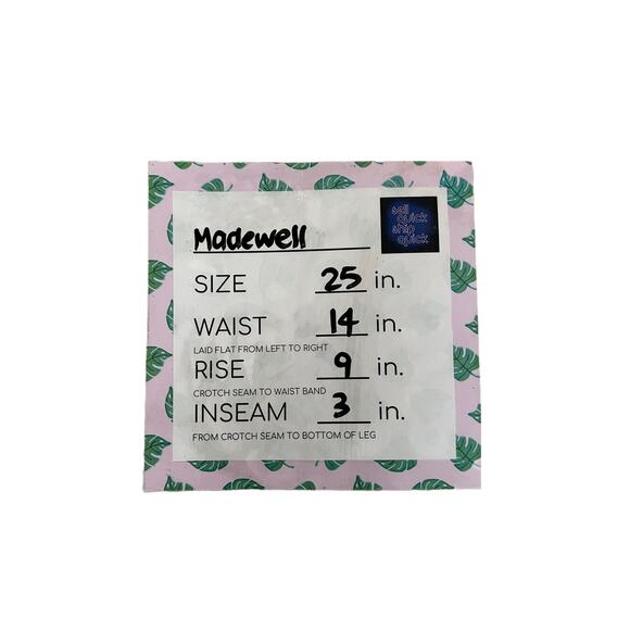 Madewell Womens Cut Off Denim Shorts Frayed Hem Blue Size 25 - Picture 10 of 10